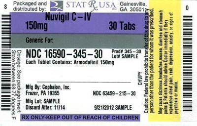 Nuvigil C-iv  150 mg Label Image (Nuvigil C Iv  150 mg Label)